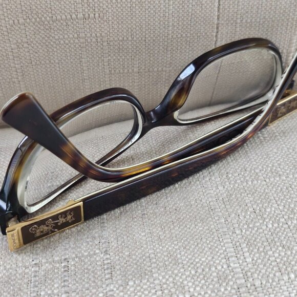 Coach Eyeglasses Frame Dark Tort/Dark Tort Sand Sig C HC6061 EMMA Glasses - Picture 6 of 11